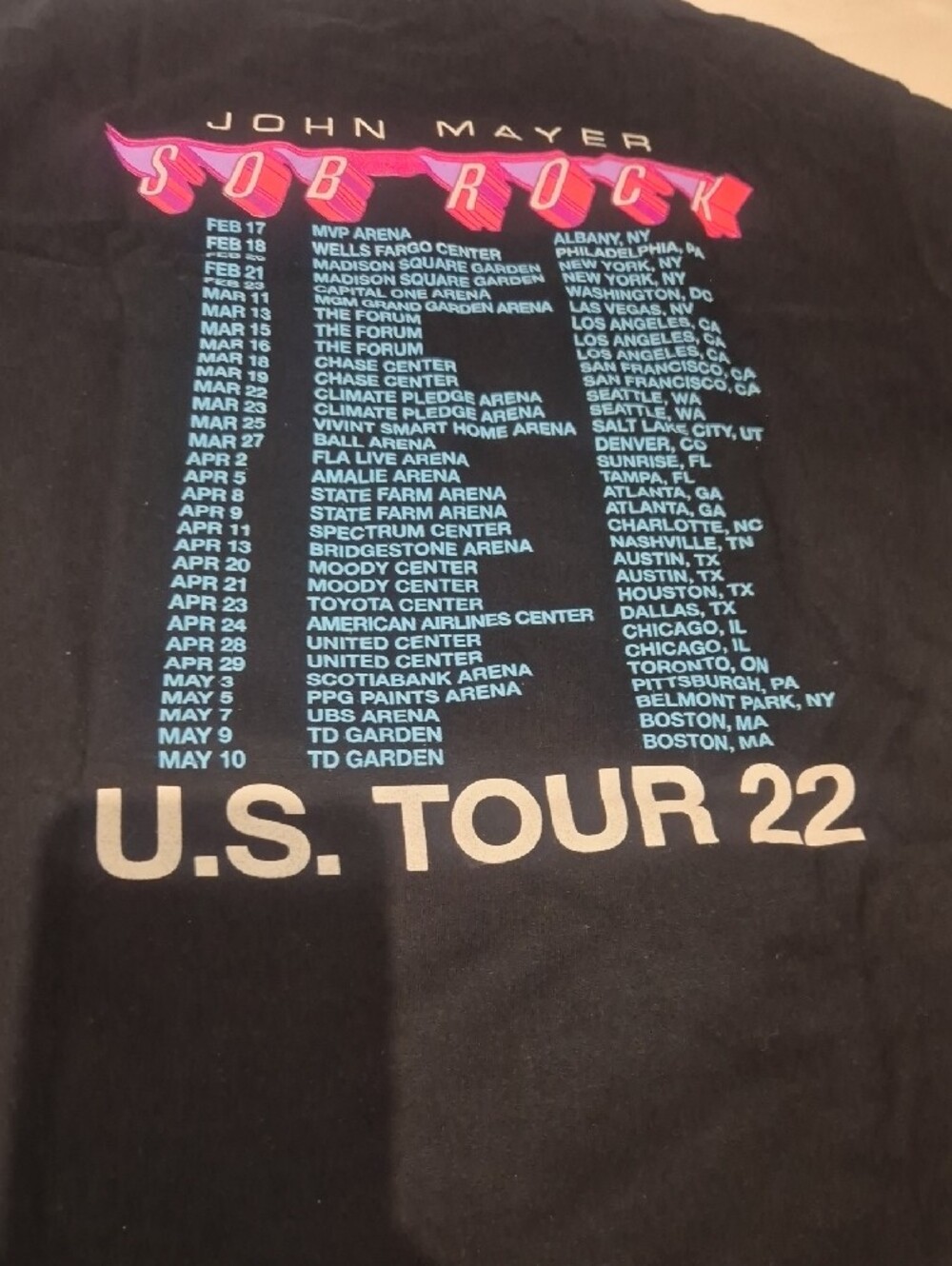 John Mayer Sob Rocky US TOUR 2022 - Picture 8 of 11